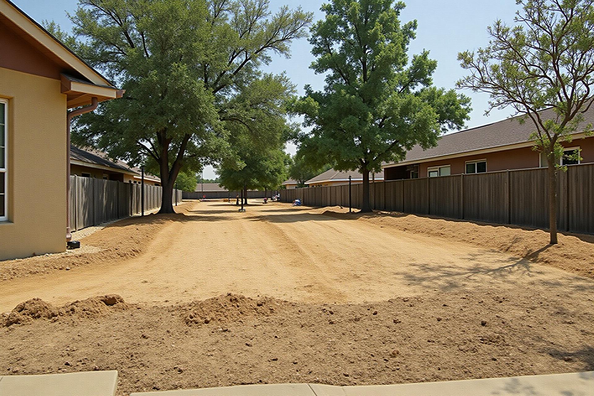 After - Residential Lot Grading - Katy